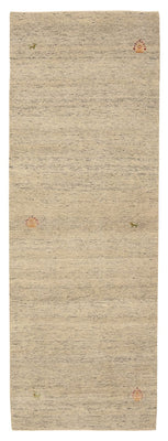 Runner Gabbeh-mattan - Loribaft Indus - 237 x 82 cm - mörk beige