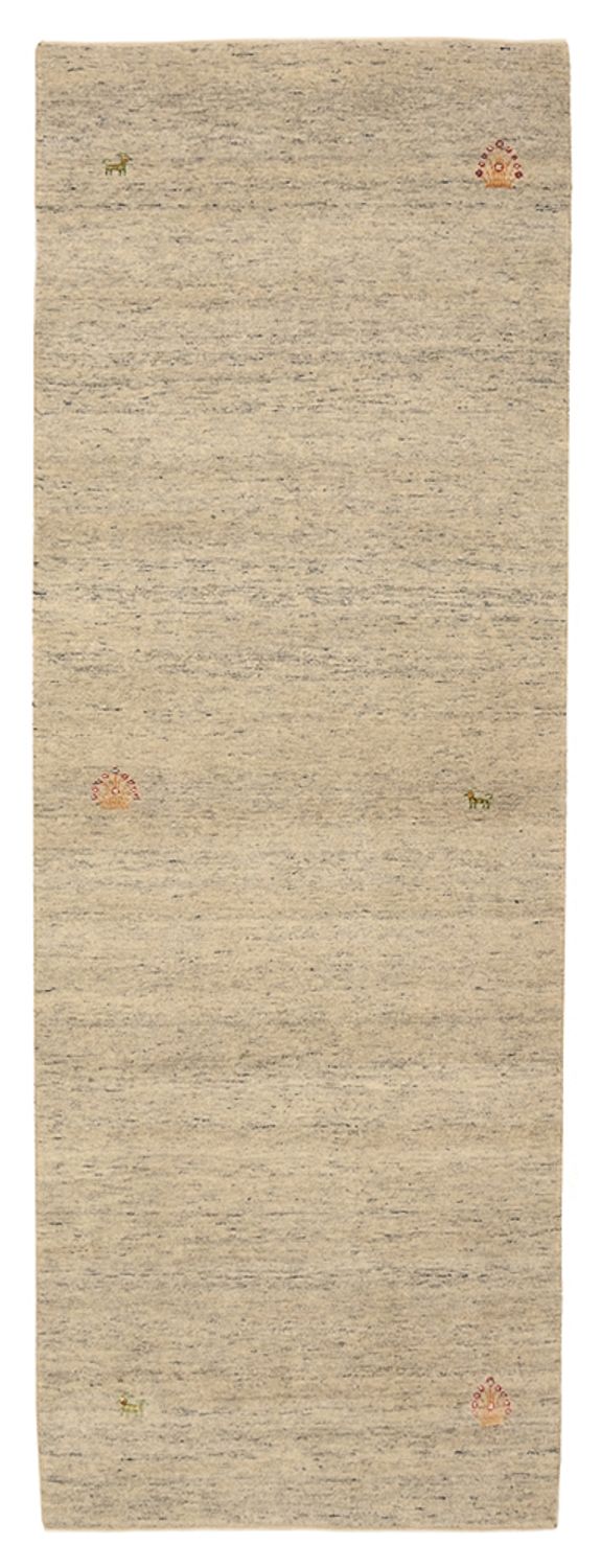Runner Gabbeh-mattan - Loribaft Indus - 237 x 82 cm - mörk beige