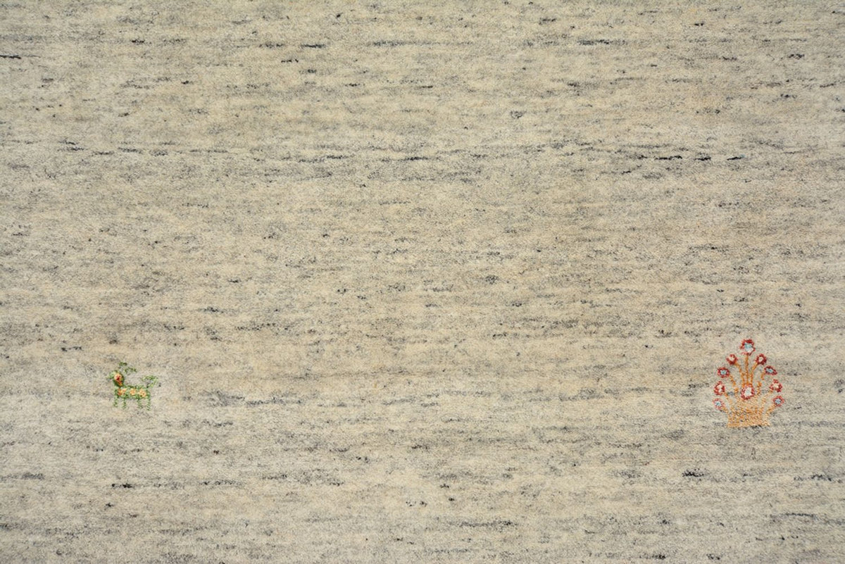 Runner Gabbeh-mattan - Loribaft Indus - 237 x 82 cm - mörk beige