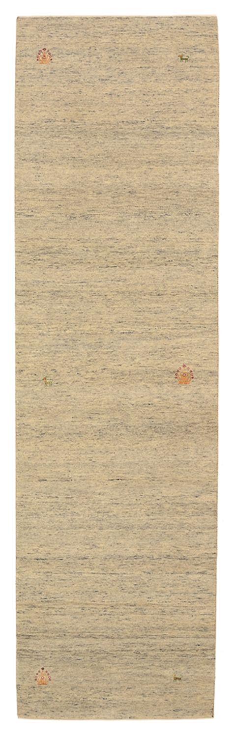 Runner Gabbeh-mattan - Loribaft Indus - 295 x 80 cm - mörk beige