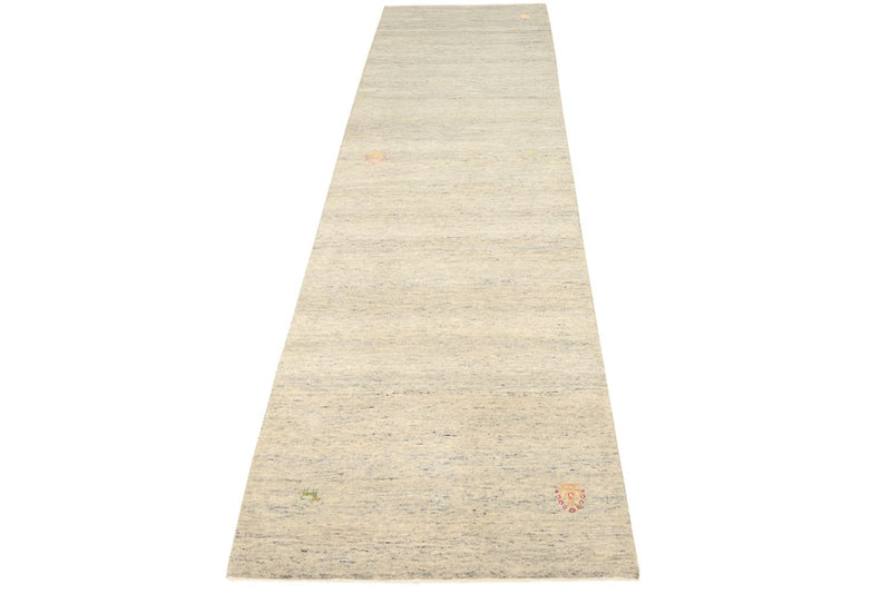 Runner Gabbeh-mattan - Loribaft Indus - 295 x 80 cm - mörk beige