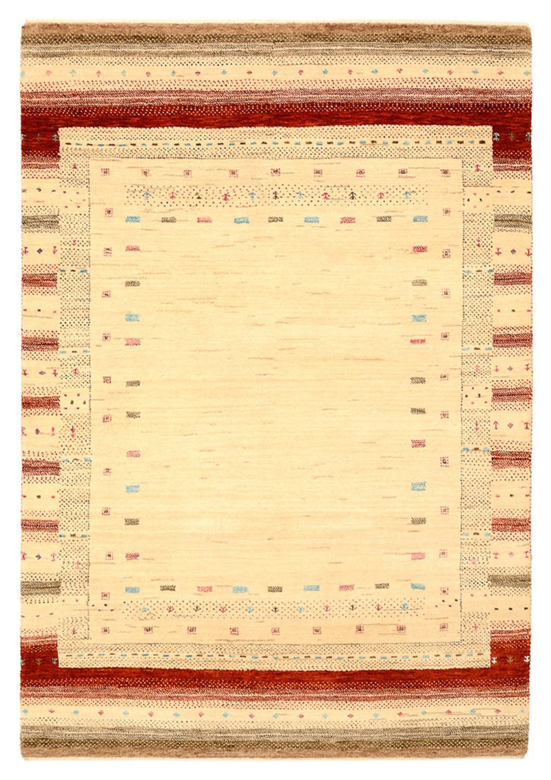 Gabbeh-mattan - Loribaft Indus - 152 x 106 cm - ljusbeige