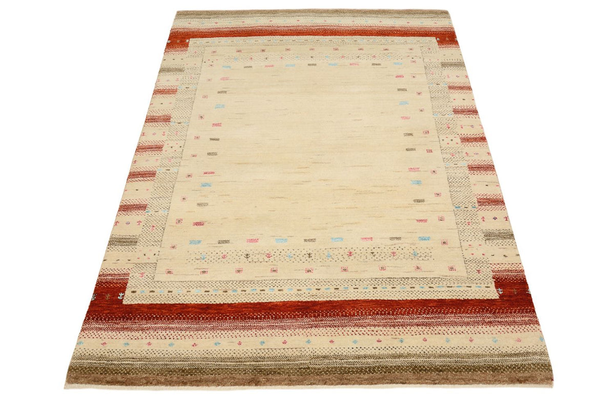 Gabbeh-mattan - Loribaft Indus - 152 x 106 cm - ljusbeige