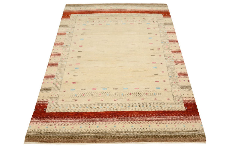 Gabbeh-mattan - Loribaft Indus - 152 x 106 cm - ljusbeige