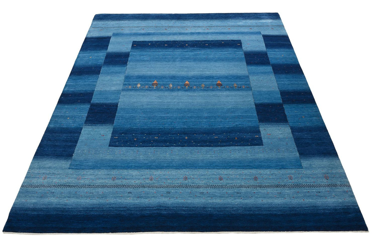 Gabbeh-mattan - Loribaft Indus - 329 x 253 cm - havsblått