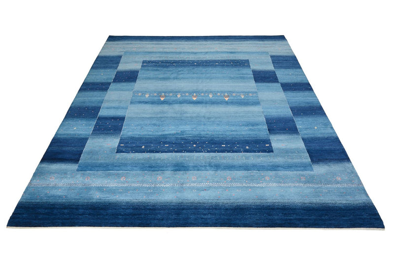 Gabbeh-mattan - Loribaft Indus - 329 x 253 cm - havsblått