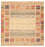 Gabbeh-mattan - Loribaft Indus kvadrat  - 204 x 202 cm - ljusbeige