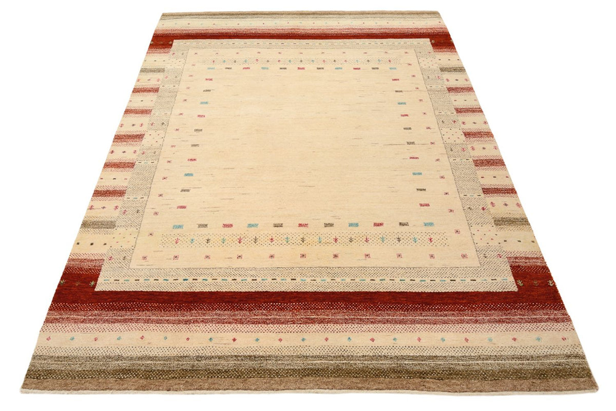 Gabbeh-mattan - Loribaft Indus - 206 x 156 cm - ljusbeige