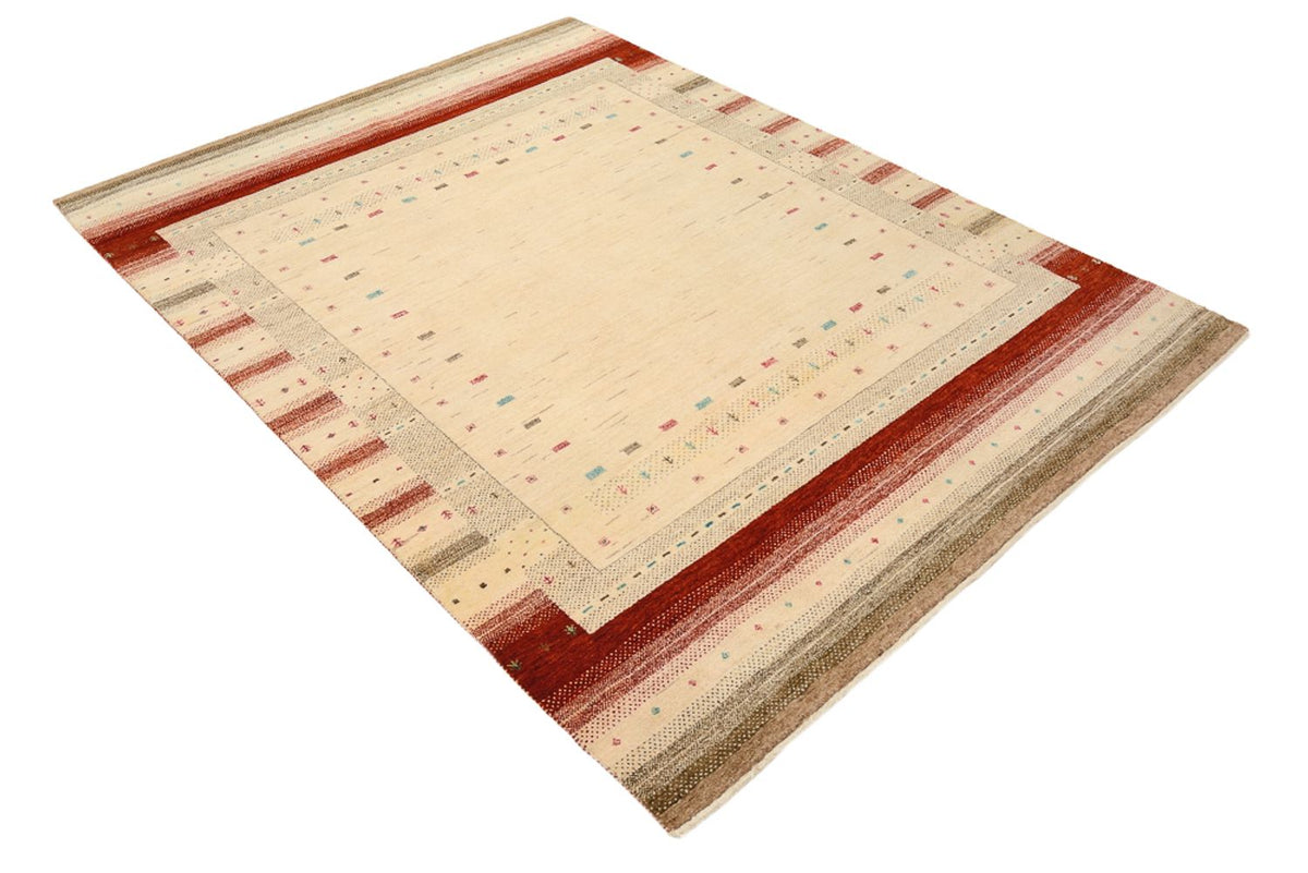 Gabbeh-mattan - Loribaft Indus - 206 x 156 cm - ljusbeige