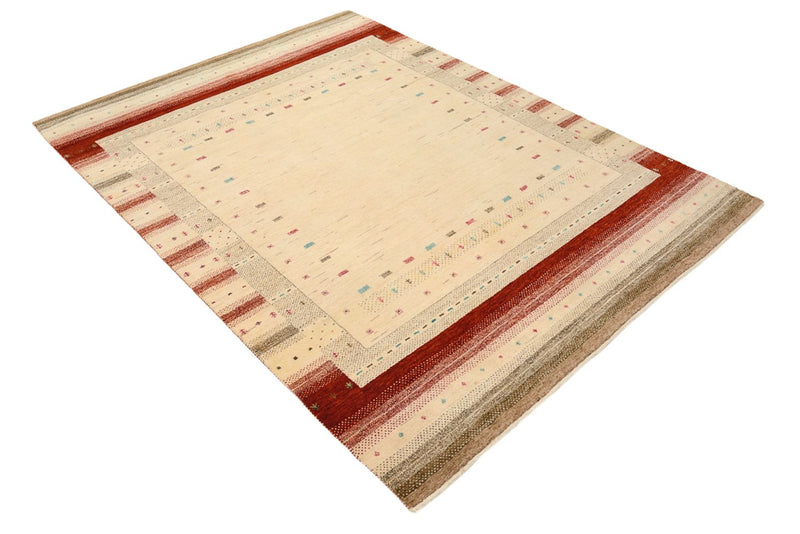 Gabbeh-mattan - Loribaft Indus - 206 x 156 cm - ljusbeige