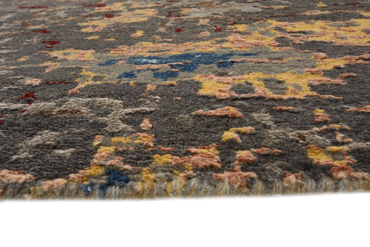 Designermatta runt  - 182 x 180 cm - flerfärgad