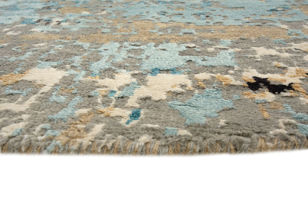 Designermatta runt  - 179 x 176 cm - flerfärgad