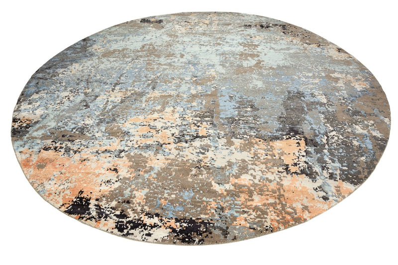 Designermatta runt  - 243 x 241 cm - flerfärgad