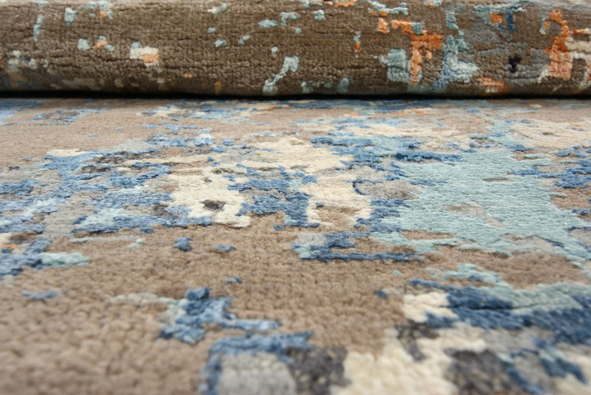 Designermatta runt  - 243 x 241 cm - flerfärgad