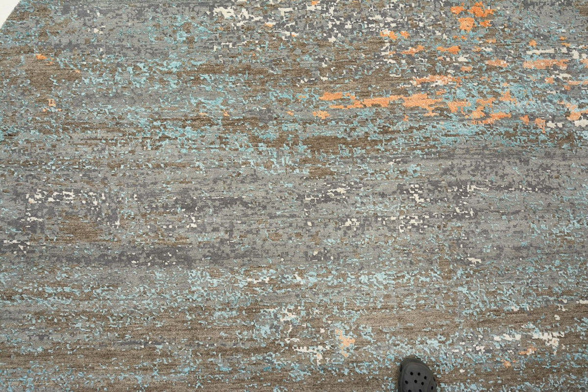 Designermatta - 242 x 240 cm - flerfärgad