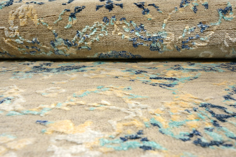 Designermatta runt  - 201 x 199 cm - flerfärgad