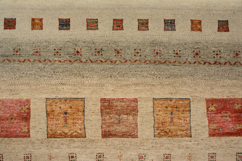 Gabbeh-mattan - Loribaft Indus kvadrat  - 205 x 203 cm - flerfärgad