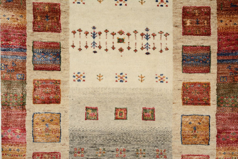 Runner Gabbeh-mattan - Loribaft Indus - 298 x 84 cm - flerfärgad