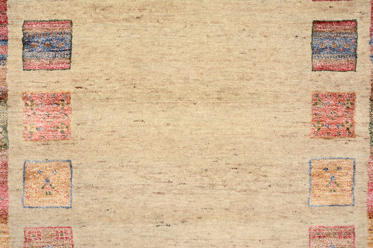 Runner Gabbeh-mattan - Loribaft Indus - 202 x 94 cm - flerfärgad