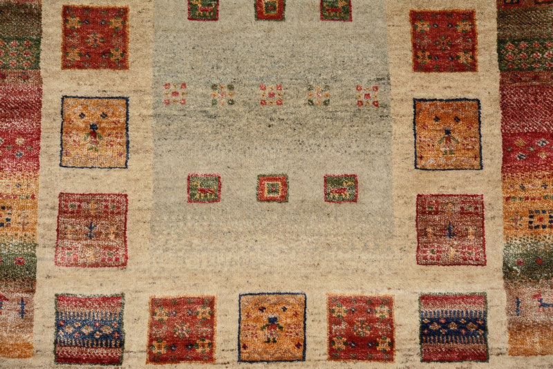 Runner Gabbeh-mattan - Loribaft Indus - 245 x 83 cm - flerfärgad
