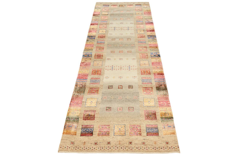 Runner Gabbeh-mattan - Loribaft Indus - 245 x 83 cm - flerfärgad