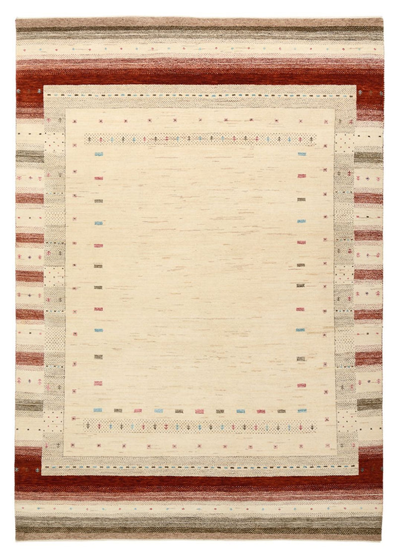 Gabbeh-mattan - Loribaft Indus - 243 x 171 cm - ljusbeige