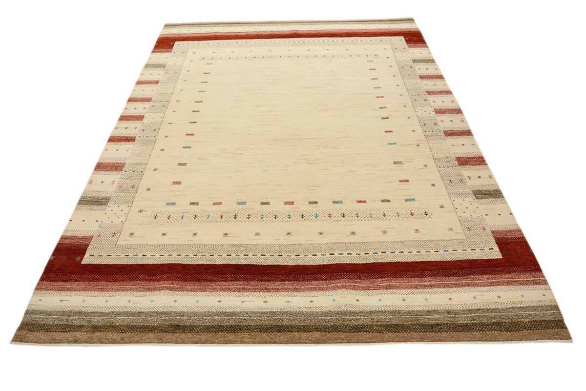 Gabbeh-mattan - Loribaft Indus - 243 x 171 cm - ljusbeige