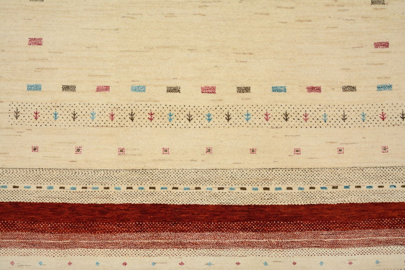 Gabbeh-mattan - Loribaft Indus - 243 x 171 cm - ljusbeige
