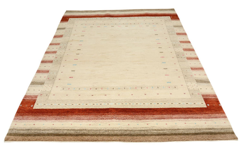 Gabbeh-mattan - Loribaft Indus - 243 x 171 cm - ljusbeige