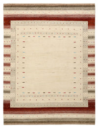 Gabbeh-mattan - Loribaft Indus - 229 x 174 cm - ljusbeige