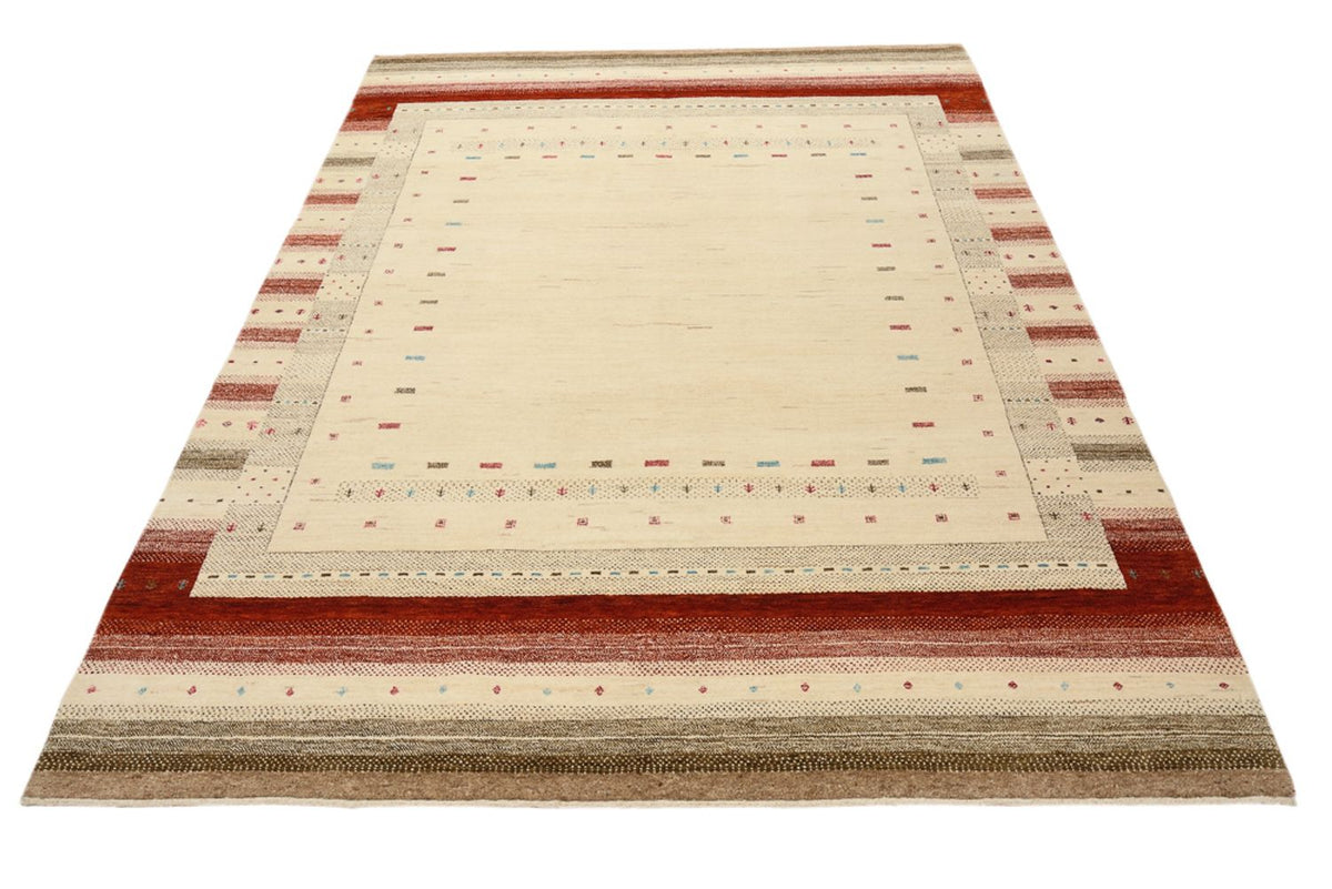Gabbeh-mattan - Loribaft Indus - 229 x 174 cm - ljusbeige