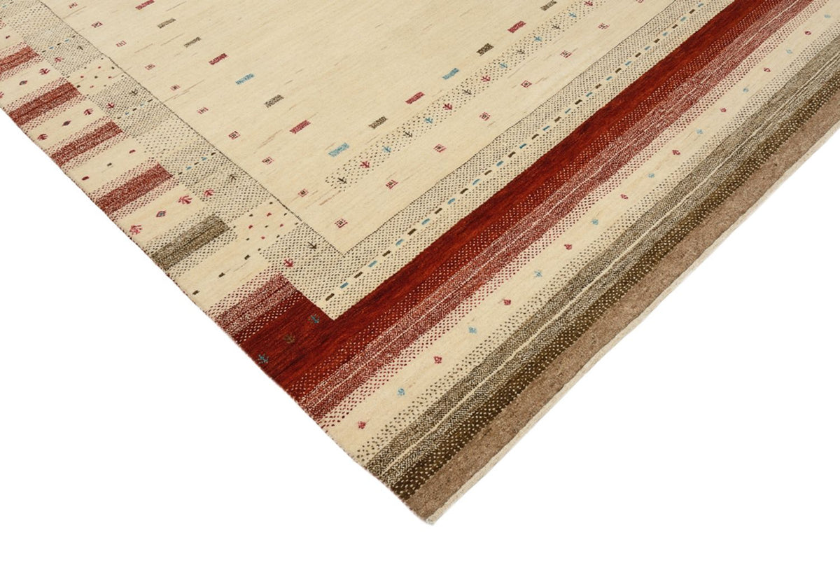 Gabbeh-mattan - Loribaft Indus - 229 x 174 cm - ljusbeige