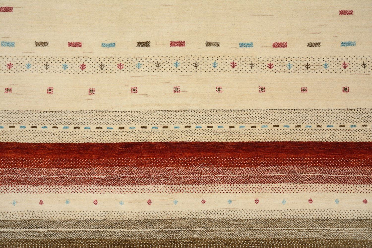 Gabbeh-mattan - Loribaft Indus - 229 x 174 cm - ljusbeige