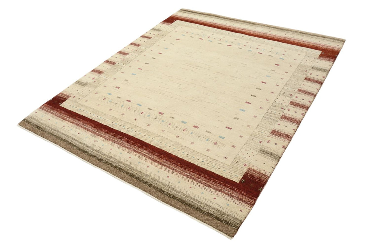 Gabbeh-mattan - Loribaft Indus - 199 x 158 cm - ljusbeige