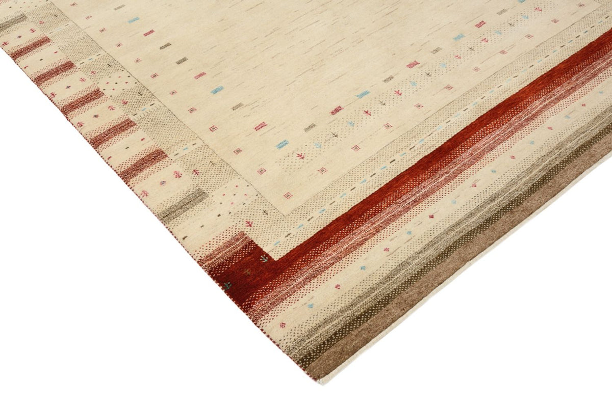 Gabbeh-mattan - Loribaft Indus - 199 x 158 cm - ljusbeige
