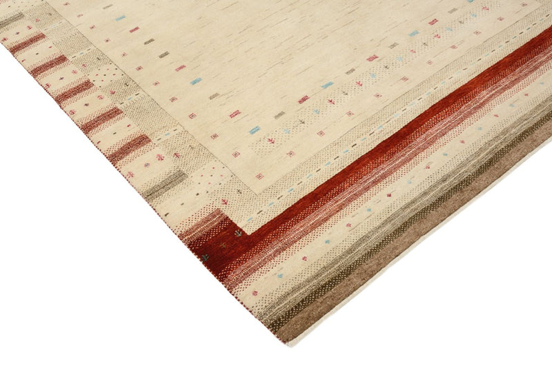 Gabbeh-mattan - Loribaft Indus - 199 x 158 cm - ljusbeige