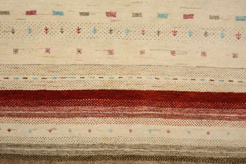 Gabbeh-mattan - Loribaft Indus - 199 x 158 cm - ljusbeige