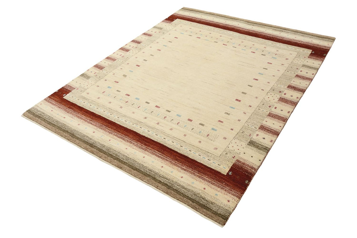 Gabbeh-mattan - Loribaft Indus - 199 x 155 cm - ljusbeige