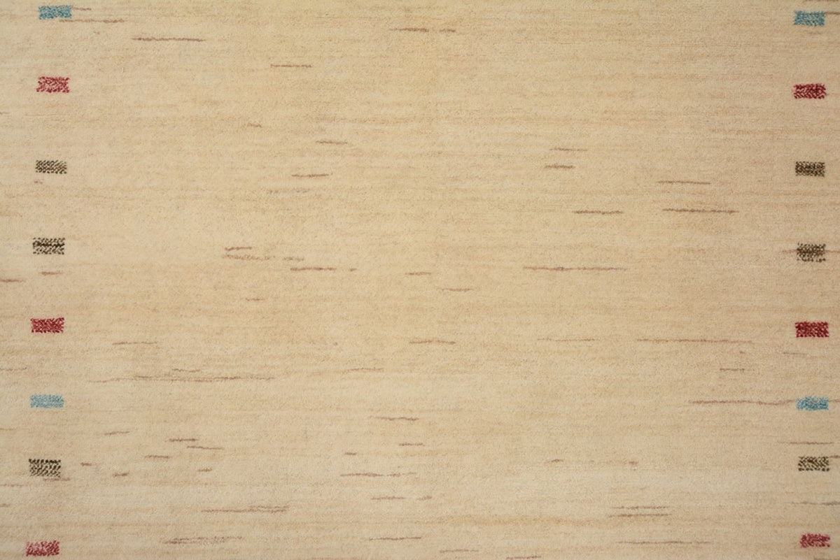 Gabbeh-mattan - Loribaft Indus - 199 x 155 cm - ljusbeige