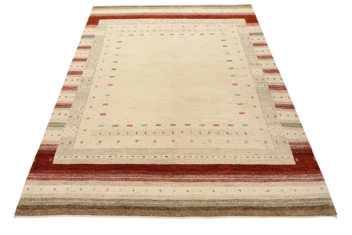 Gabbeh-mattan - Loribaft Indus - 205 x 152 cm - ljusbeige