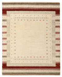 Gabbeh-mattan - Loribaft Indus - 198 x 156 cm - ljusbeige
