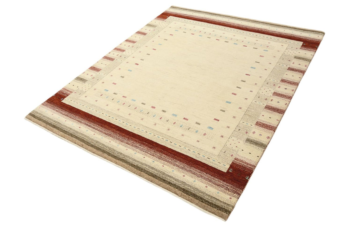 Gabbeh-mattan - Loribaft Indus - 198 x 156 cm - ljusbeige