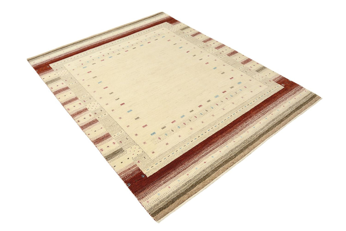 Gabbeh-mattan - Loribaft Indus - 198 x 156 cm - ljusbeige