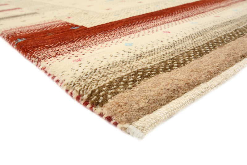 Gabbeh-mattan - Loribaft Indus - 198 x 156 cm - ljusbeige