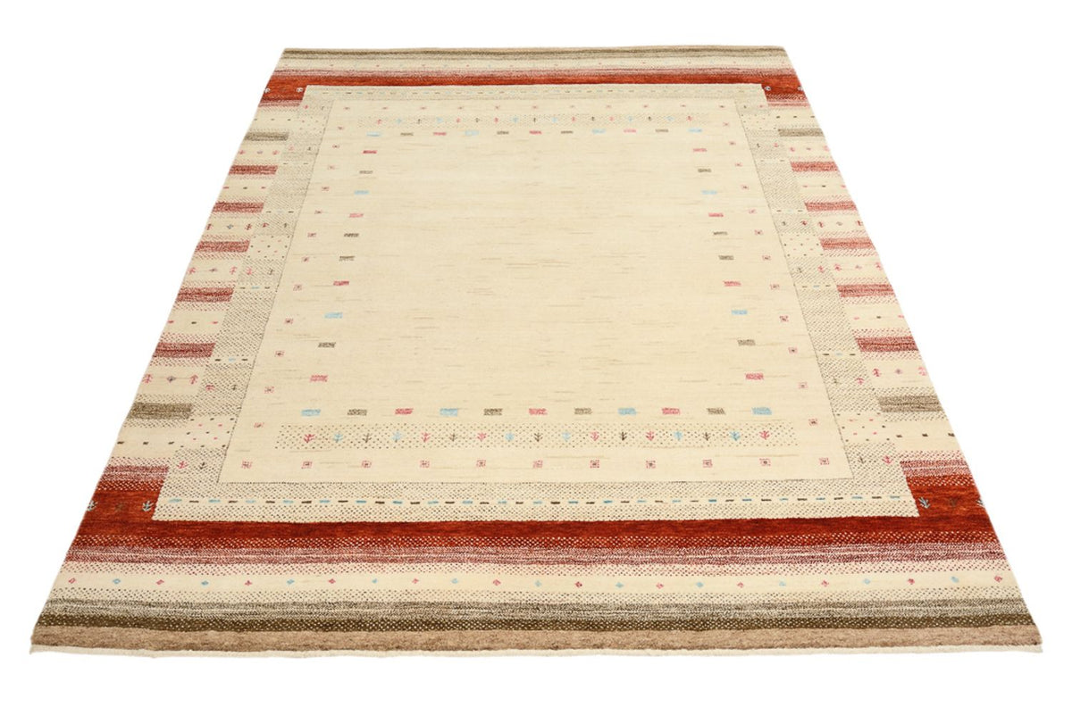 Gabbeh-mattan - Loribaft Indus - 198 x 156 cm - ljusbeige