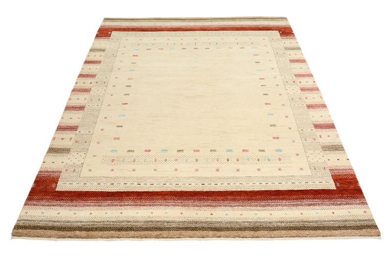Gabbeh-mattan - Loribaft Indus - 198 x 156 cm - ljusbeige