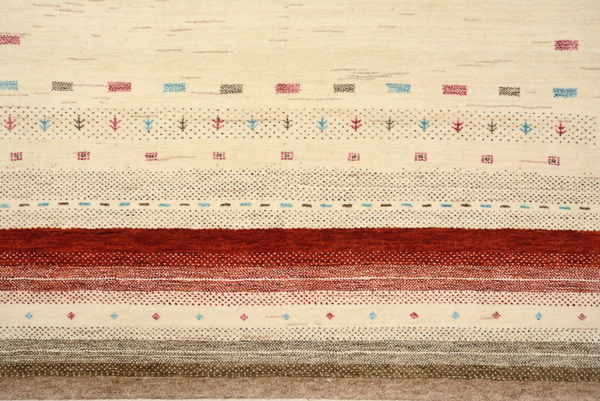 Gabbeh-mattan - Loribaft Indus - 194 x 154 cm - ljusbeige