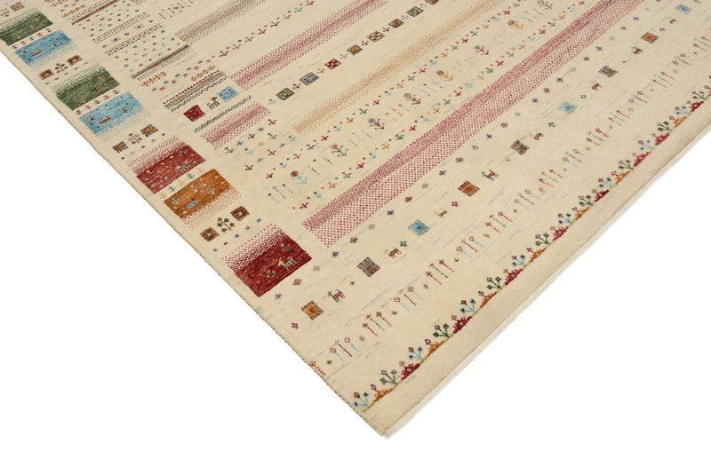 Gabbeh-mattan - Loribaft Indus - 246 x 174 cm - ljusbeige