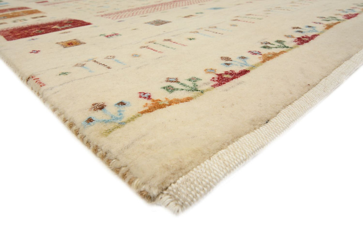 Gabbeh-mattan - Loribaft Indus - 246 x 174 cm - ljusbeige