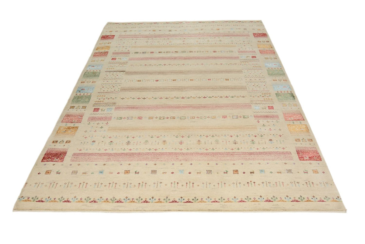 Gabbeh-mattan - Loribaft Indus - 246 x 174 cm - ljusbeige